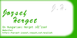 jozsef herget business card